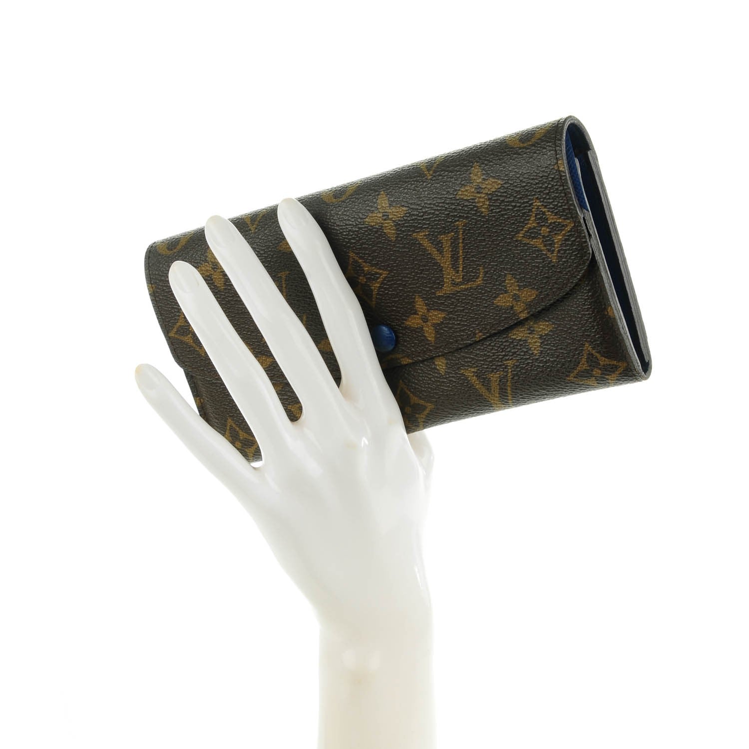 Louis Vuitton Monogram Emilie Wallet Blue 2 of 7