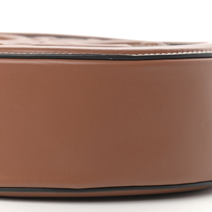 Celine Calfskin Straw Triomphe Oval Purse Crossbody Natural Tan 10 of 11