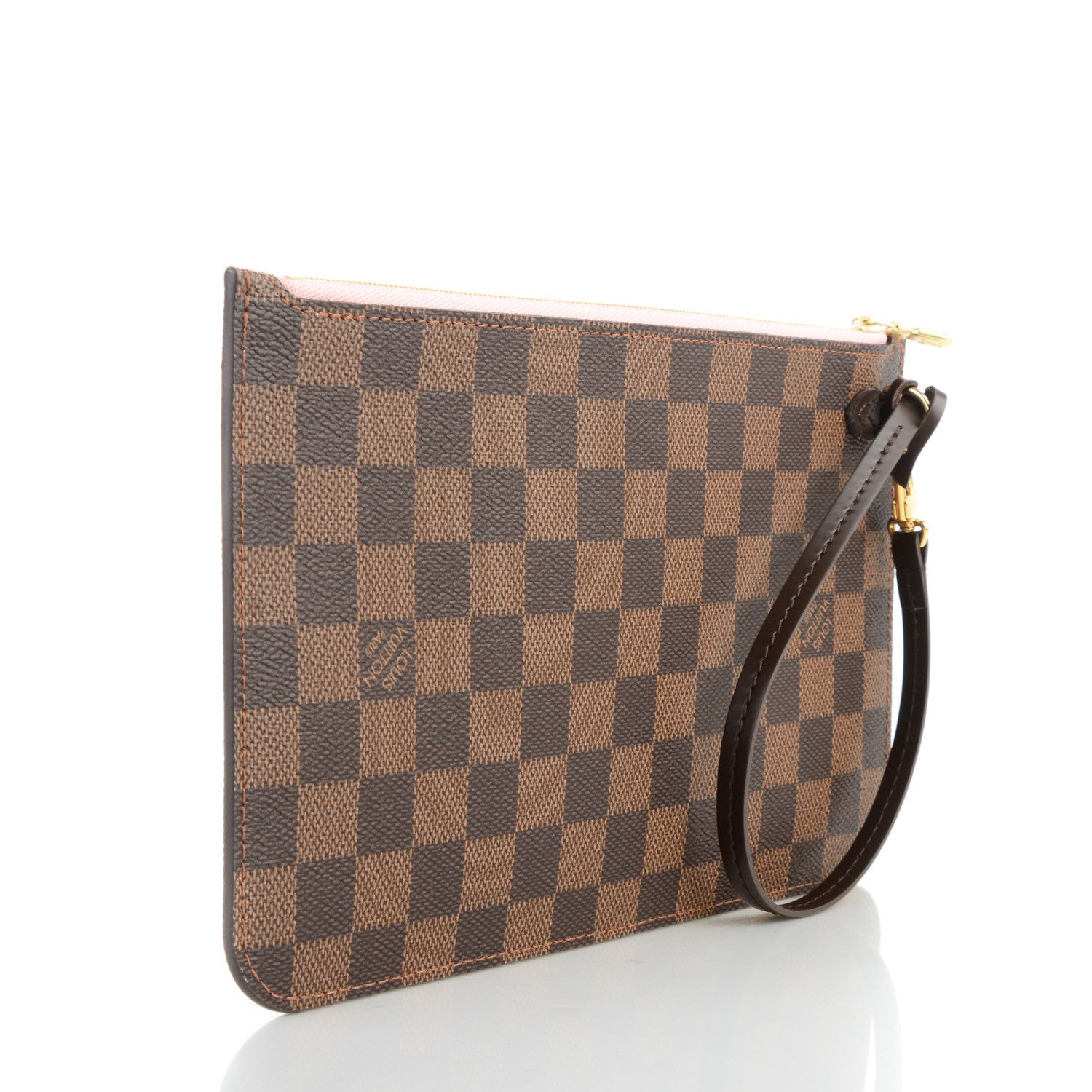 Louis Vuitton Damier Ebene Neverfull MM GM Pochette Rose Ballerine 3 of 8