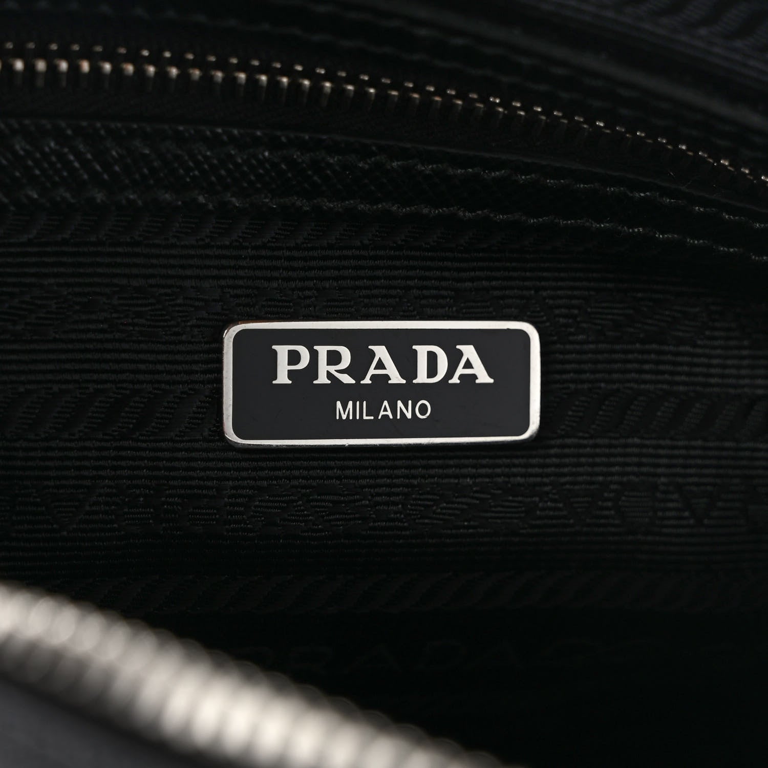 Prada Nylon Saffiano Re-Edition 2005 Top Handle Crossbody Bag Black 6 of 9