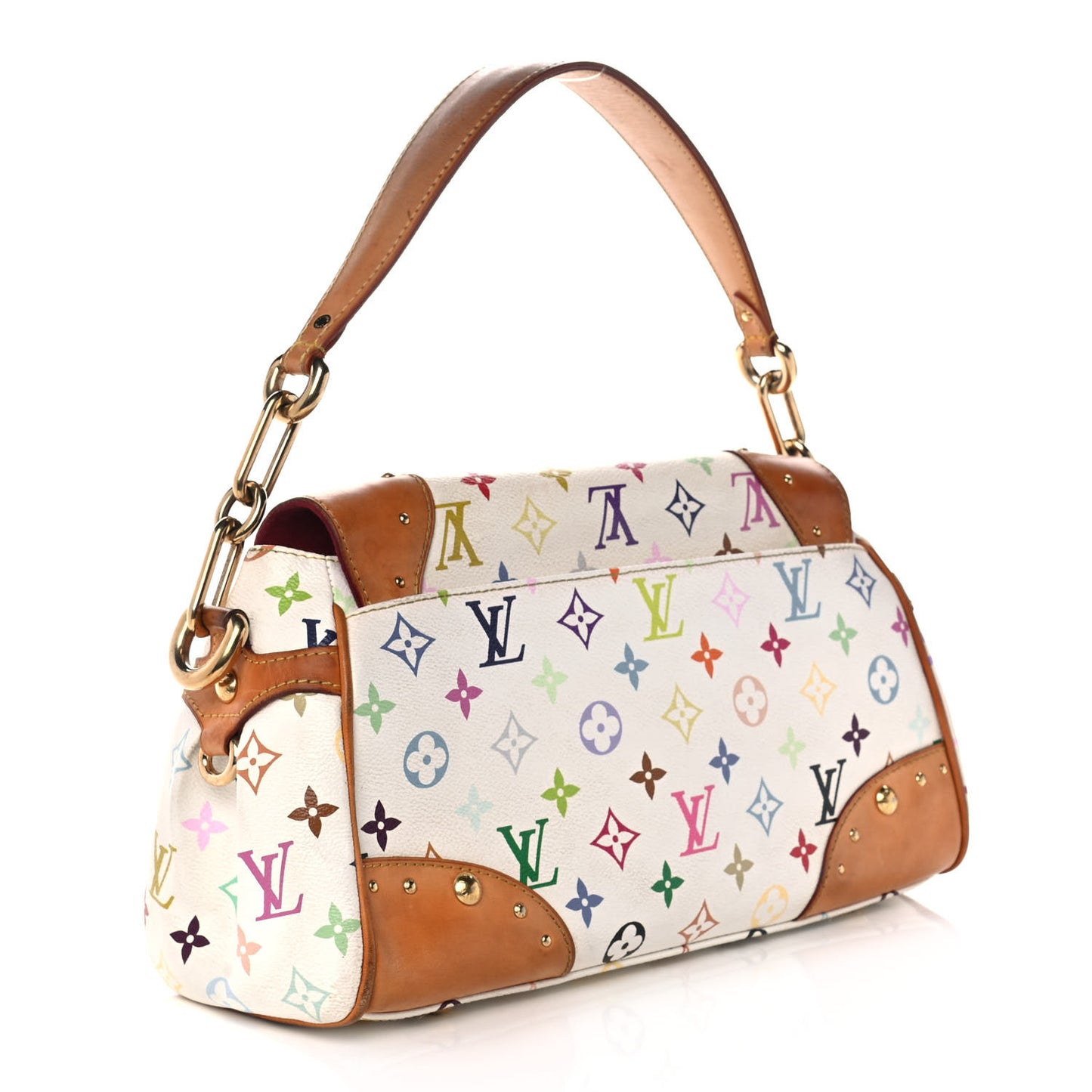 Monogram Multicolor Beverly MM White
