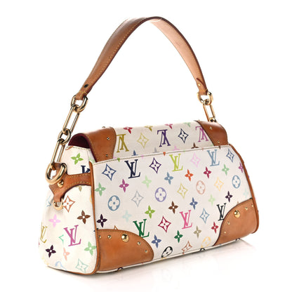 Louis Vuitton Monogram Multicolor Beverly MM White 3 of 12
