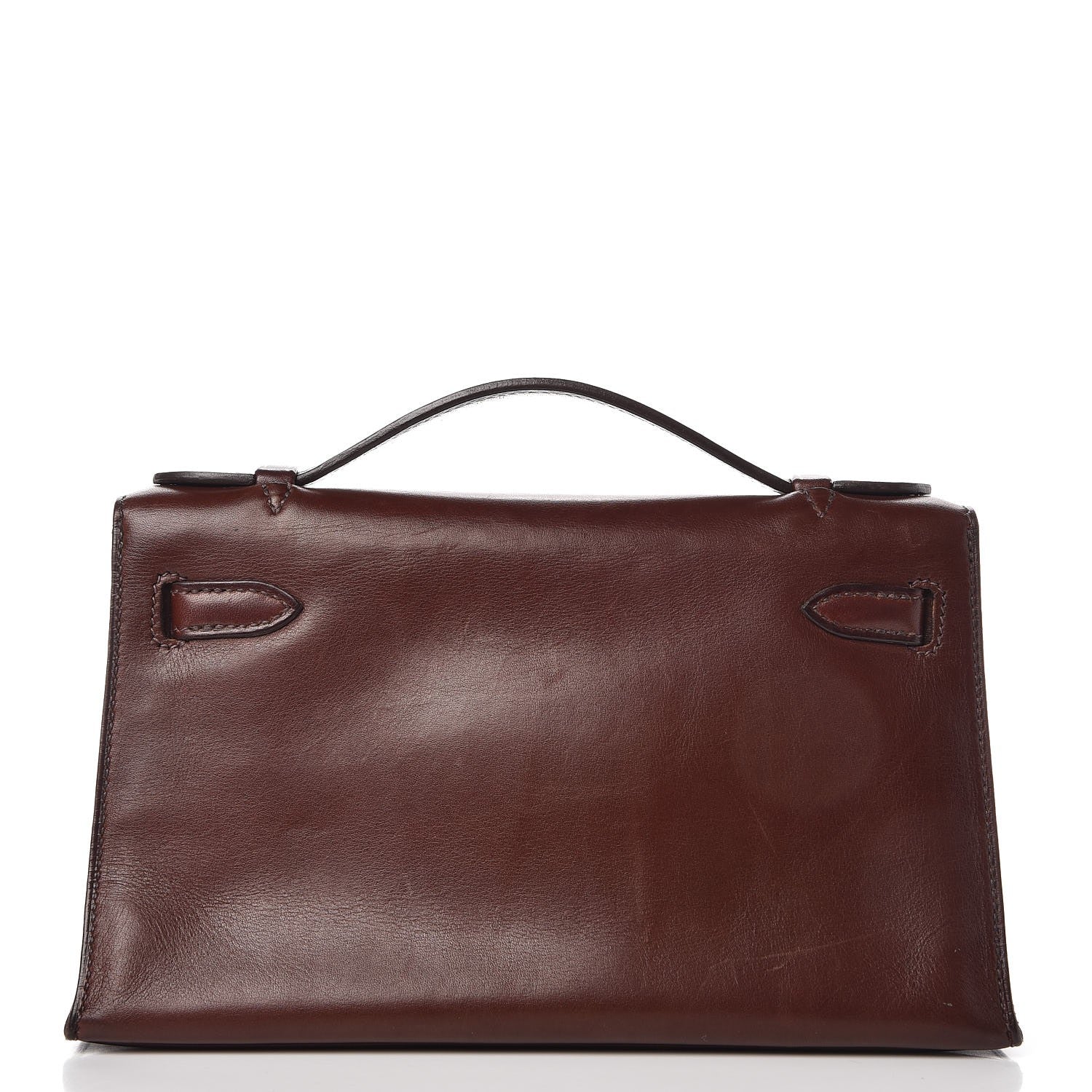 Hermes Evercalf Kelly Pochette Clutch Havane 4 of 25