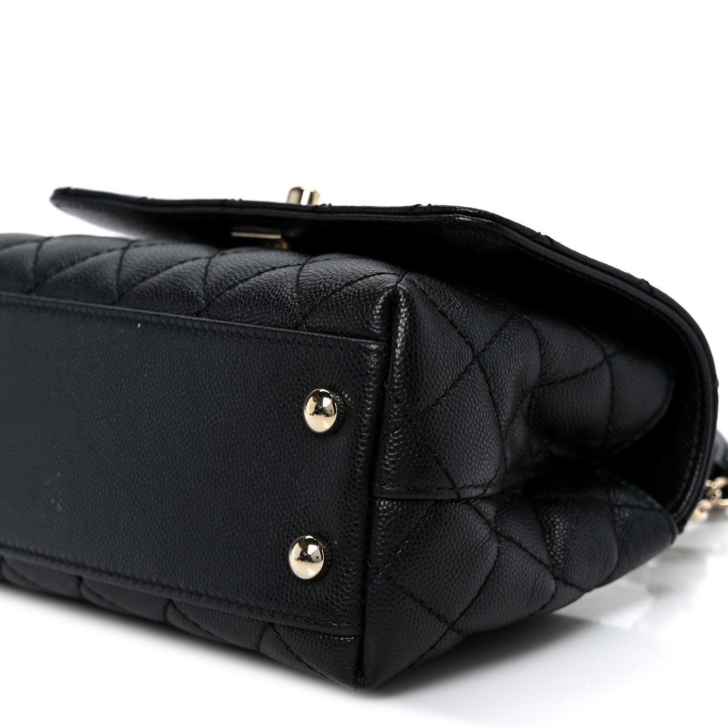 Chanel Caviar Quilted Extra Mini Coco Handle Flap Black 10 of 11