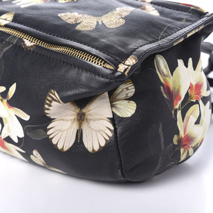 Givenchy Lambskin Magnolia and Moth Print Mini Pandora Black 7 of 9