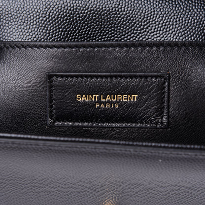 Saint Laurent Grain De Poudre Small Monogram Kate Satchel Black 5 of 10