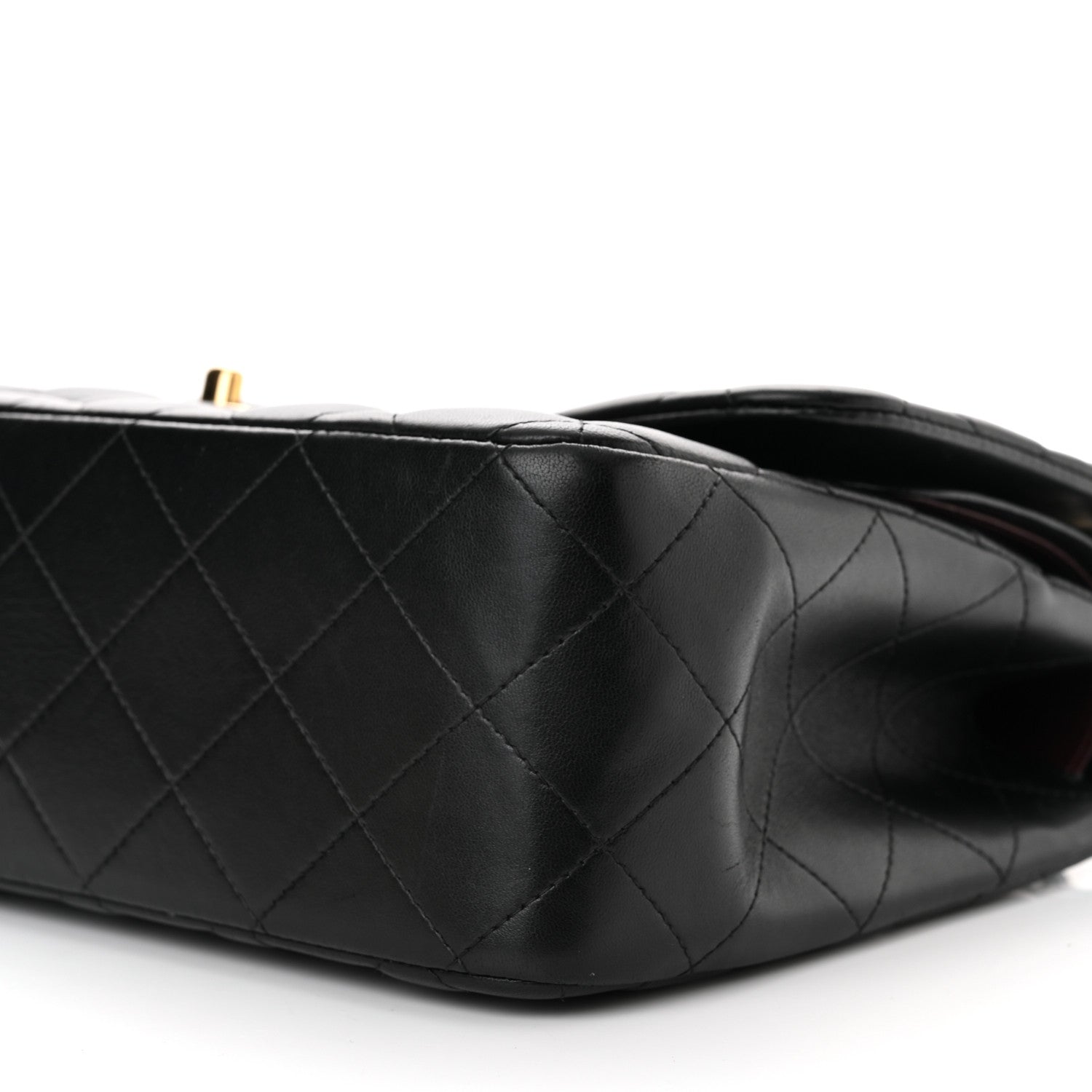 Chanel Lambskin Quilted Jumbo Double Flap Black 9 of 10
