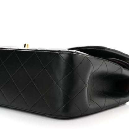 Chanel Lambskin Quilted Jumbo Double Flap Black 9 of 10
