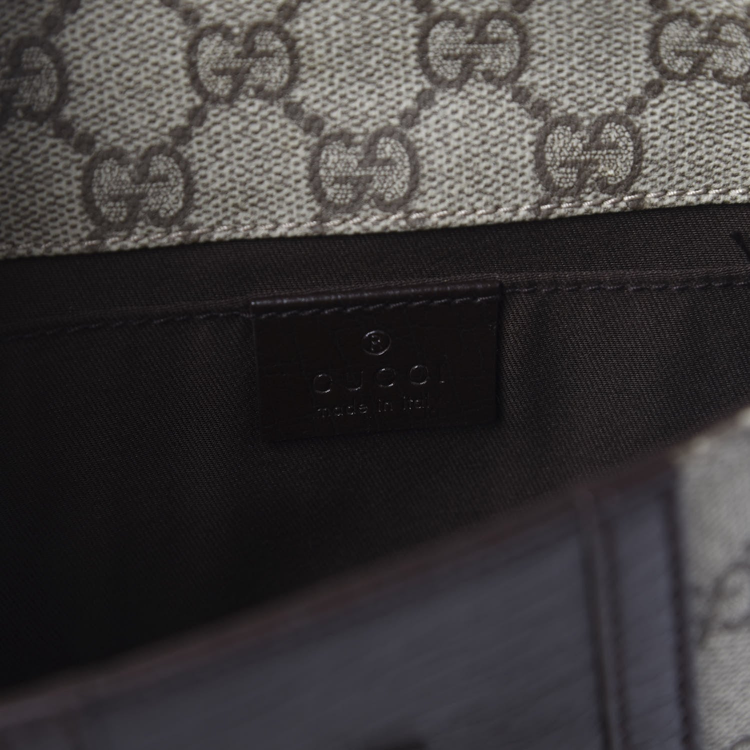 Gucci GG Monogram Plus Web Belt Bag Dark Brown 8 of 11