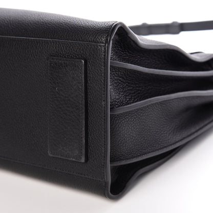 Saint Laurent Grained Calfskin Small Supple Sac De Jour Black 9 of 11