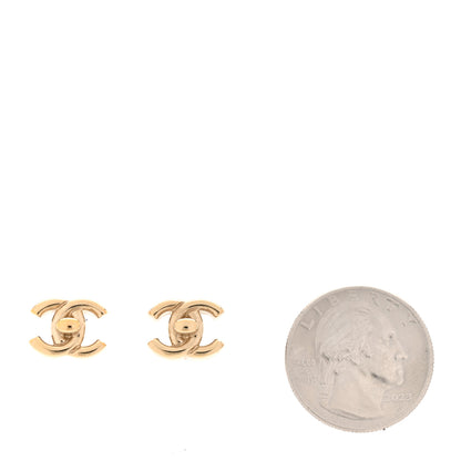 Chanel Metal CC Turnlock Earrings Gold 2 of 5