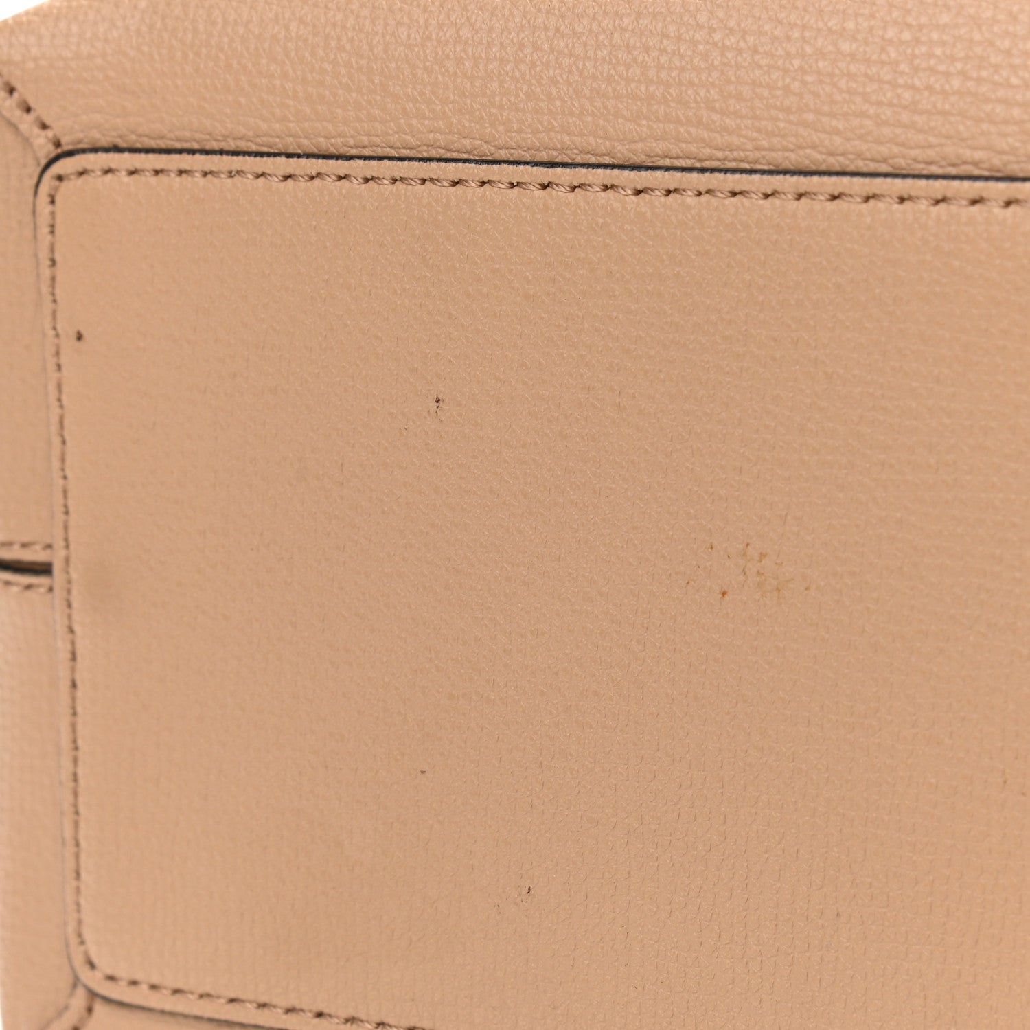 Burberry Grainy Calfskin Haymarket Check Medium Reversible Tote Camel 13 of 14