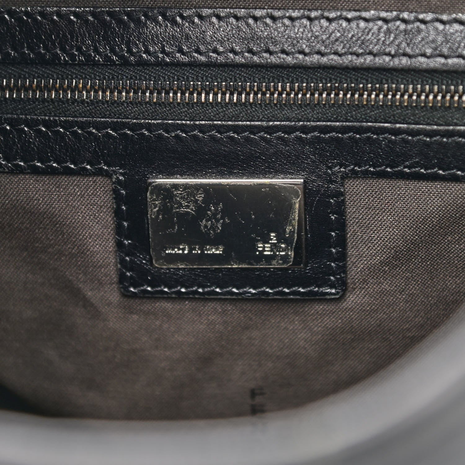 Fendi Zucchino Clip Hobo Black 5 of 12