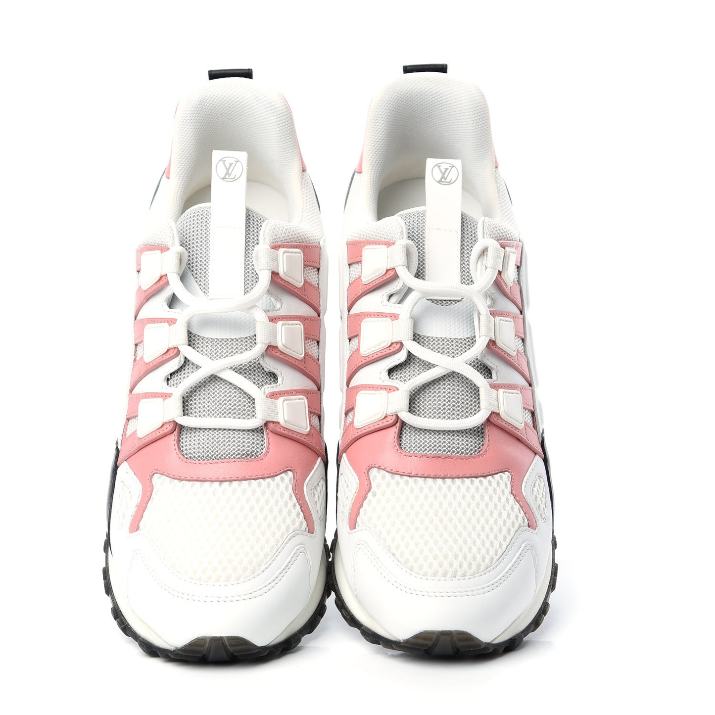 Calfskin Run Away Sneakers 38.5 Rose Clair