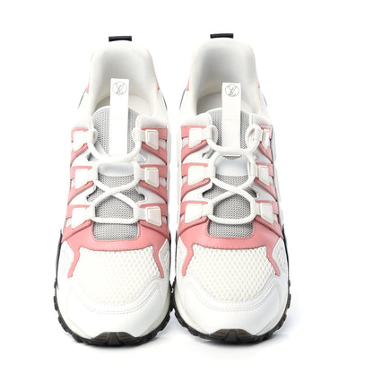Louis Vuitton Calfskin Run Away Sneakers 38.5 Rose Clair 5 of 10