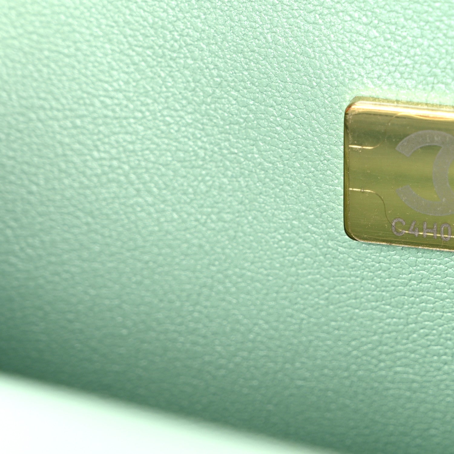 Chanel Lambskin Quilted Mini Top Handle Rectangular Flap Pink Green 7 of 10