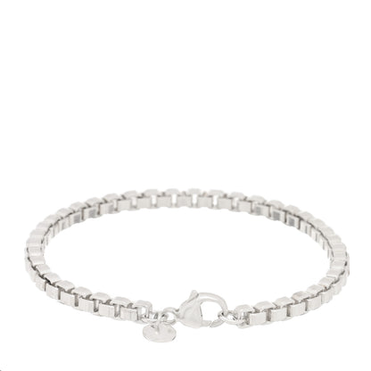 Tiffany Sterling Silver 4mm Venetian Link Bracelet 2 of 3