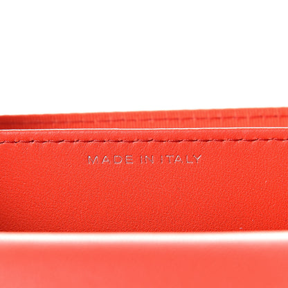 Chanel Lambskin Quilted Flap Card Holder Wallet Red 7 of 9