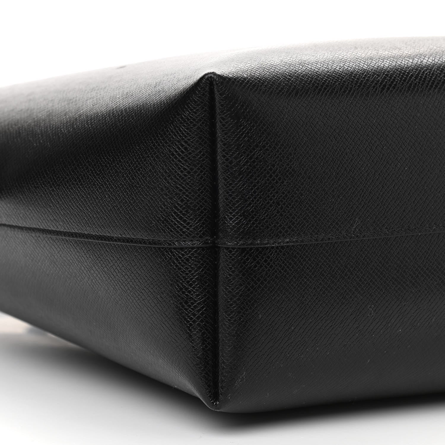 Saint Laurent Grained Calfskin E/W Large Shopping Tote Black 10 of 11