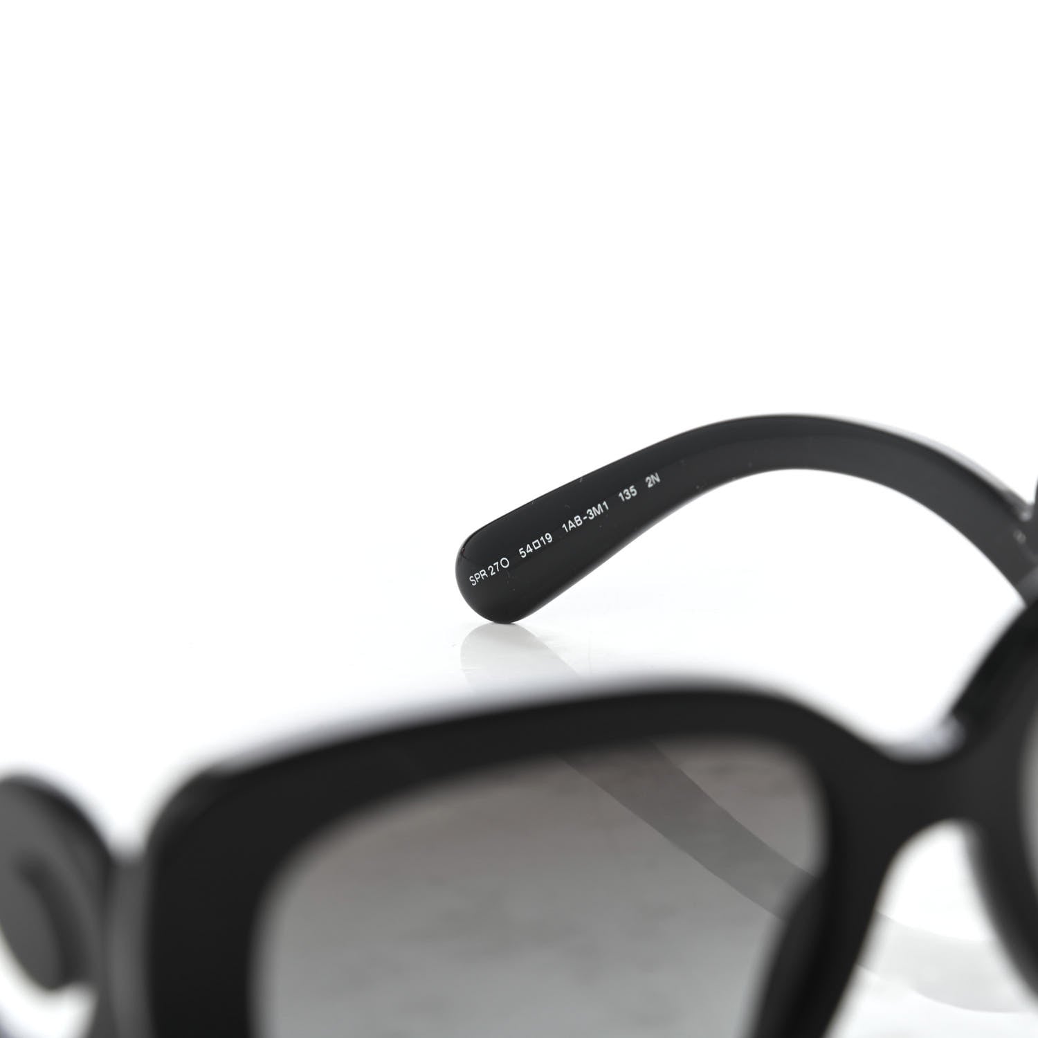 Prada Acetate Baroque Sunglasses SPR 27O Black 6 of 8
