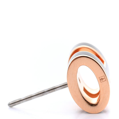 Hermes Rose Gold Lacquered Mini Pop H Earrings Black 7 of 7