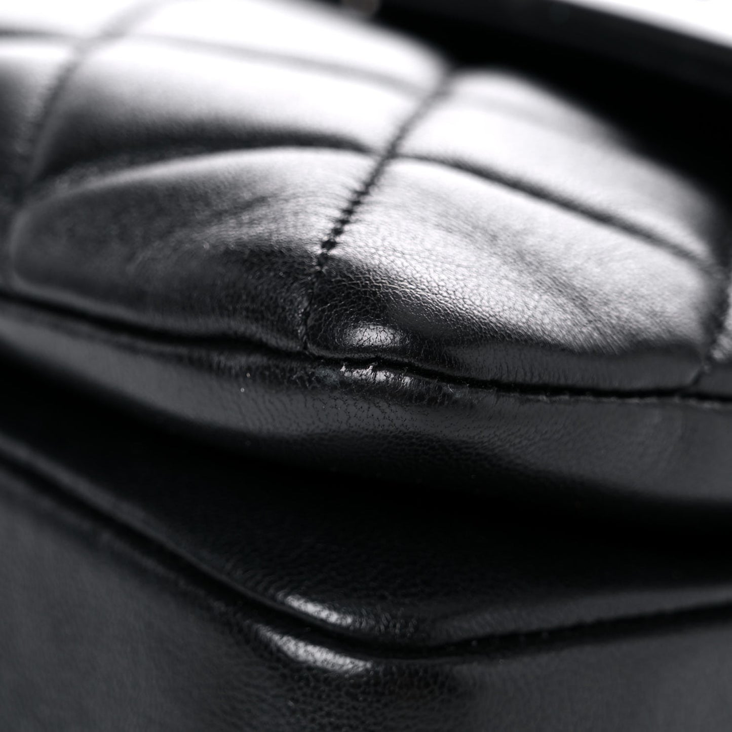 Lambskin Quilted Small Trendy CC Dual Handle Flap Bag Black
