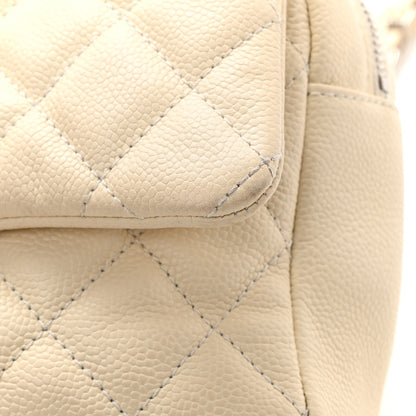 Chanel Caviar Quilted Jumbo Easy Flap Dark White 11 of 12