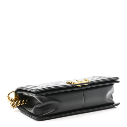 Chanel Lambskin Quilted Medium Boy Flap Black 4 of 13