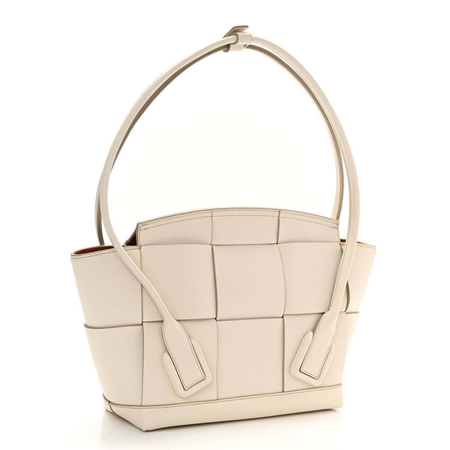 Bottega Veneta French Calfskin Maxi Intrecciato Small Arco Bianco 3 of 11