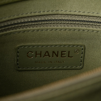 Chanel Caviar Quilted Bracelet On Chain Flap Green 6 of 10