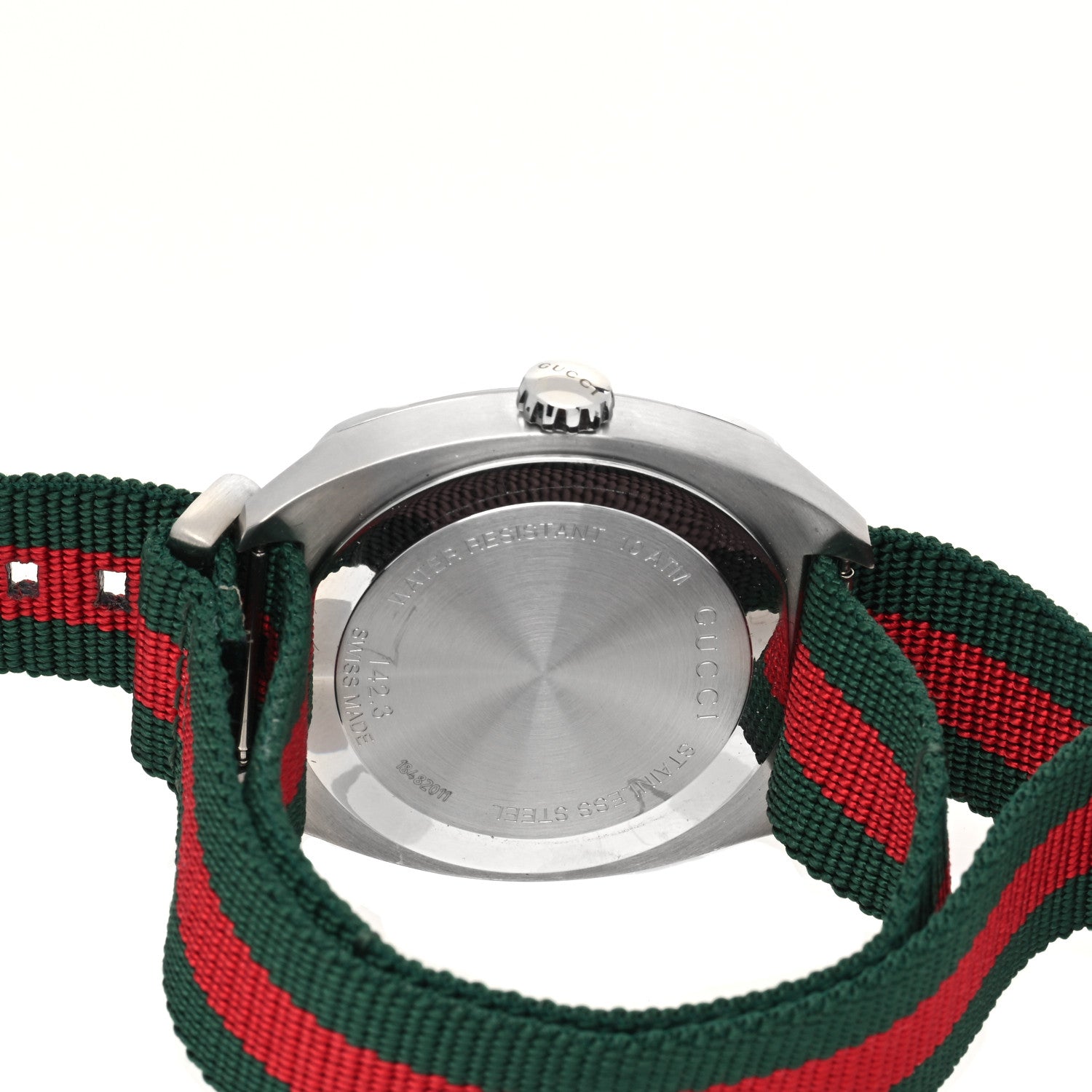 Gucci Stainless Steel Nylon 41mm GG2570 Quartz Watch Black 4 of 4