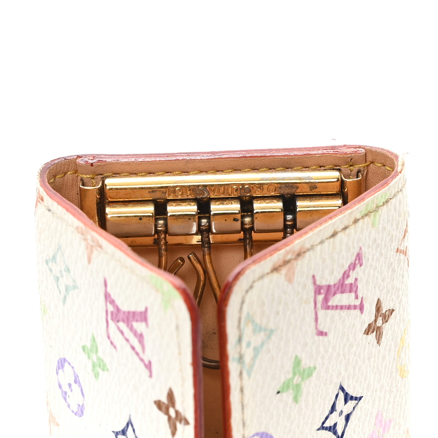 Monogram Multicolor Multicles 4 Key Holder White