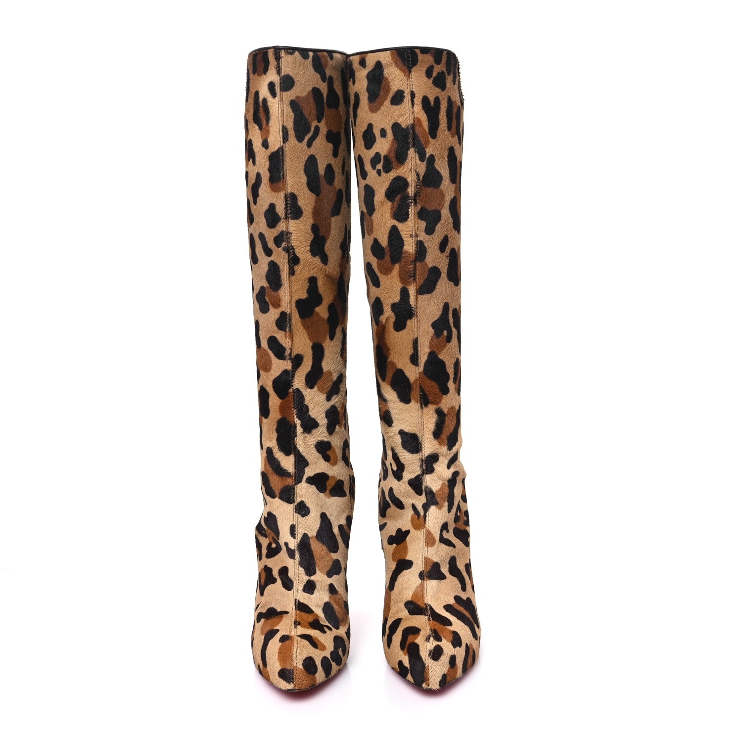 Christian Louboutin Pony Hair Alta Ariella Talon 110 Boots 39 Leopard 2 of 8