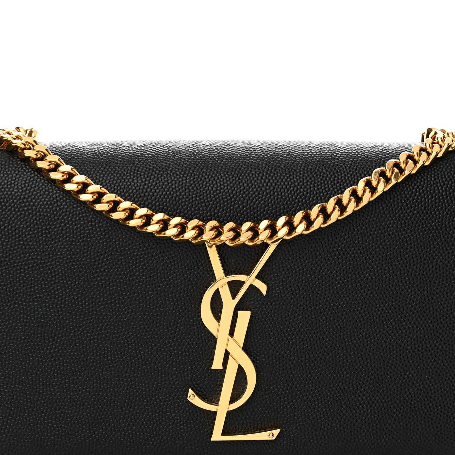 Saint Laurent Grain De Poudre Small Monogram Kate Satchel Black 8 of 12