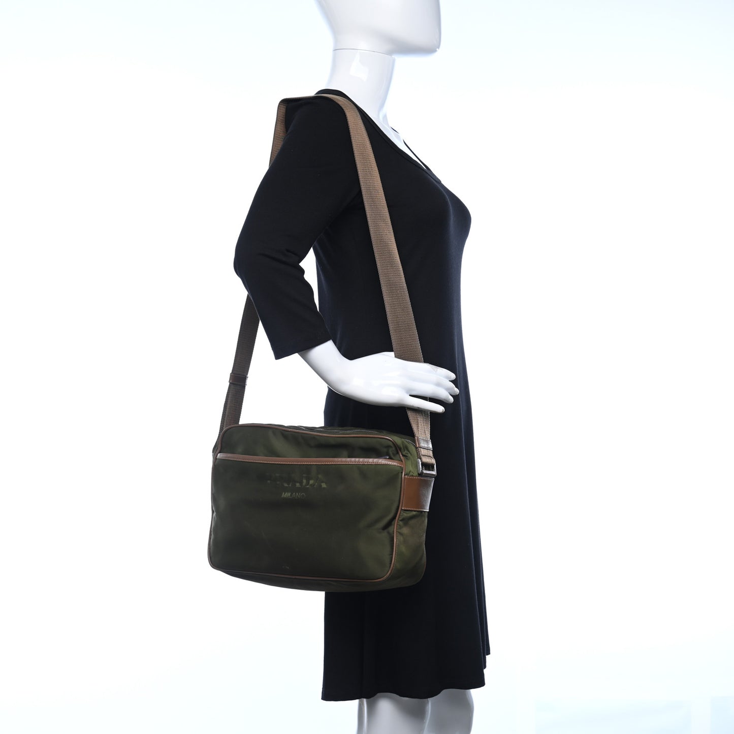 Nylon Logo Crossbody Bag Mimetico