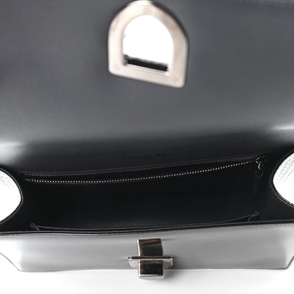 Christian Dior Metallic Patent Micro-Cannage Medium Diorama Flap Bag Onyx Black 5 of 10