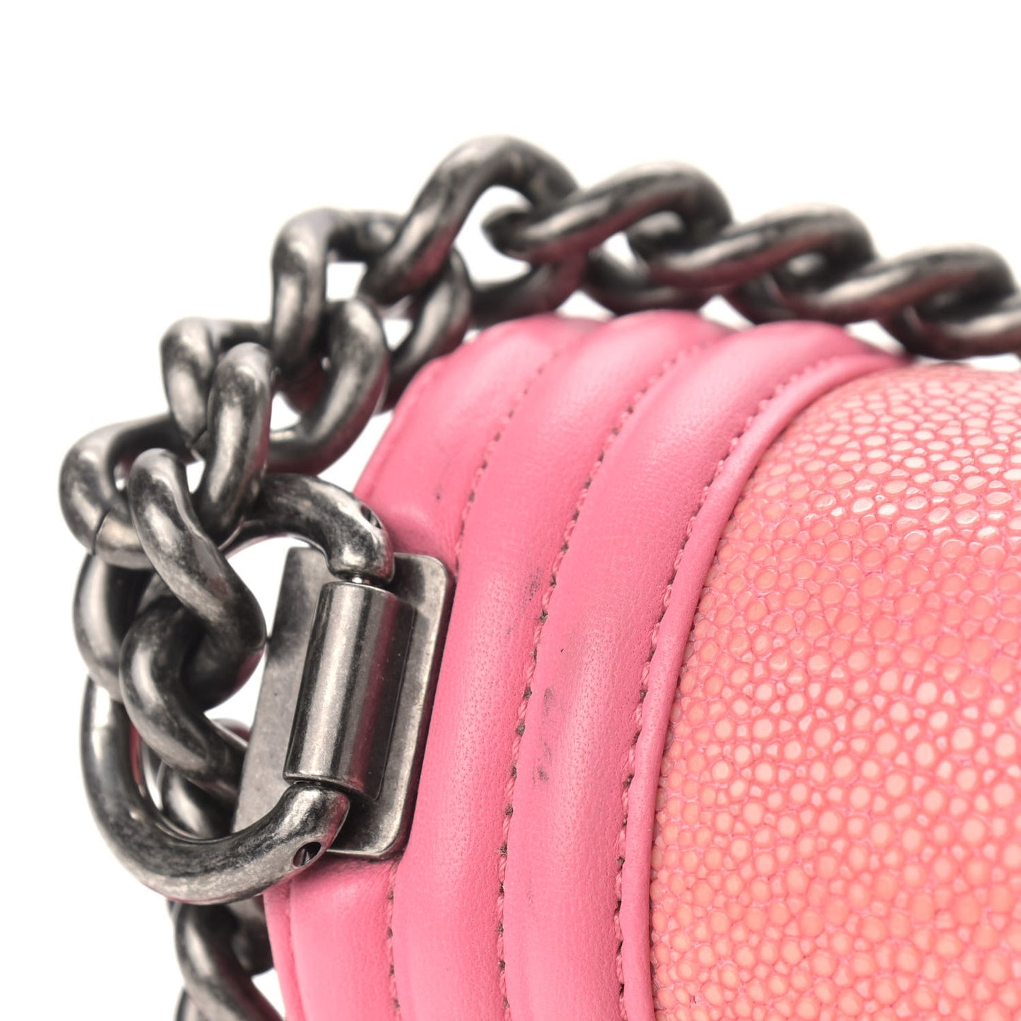 Galuchat Stingray Small Boy Flap Pink