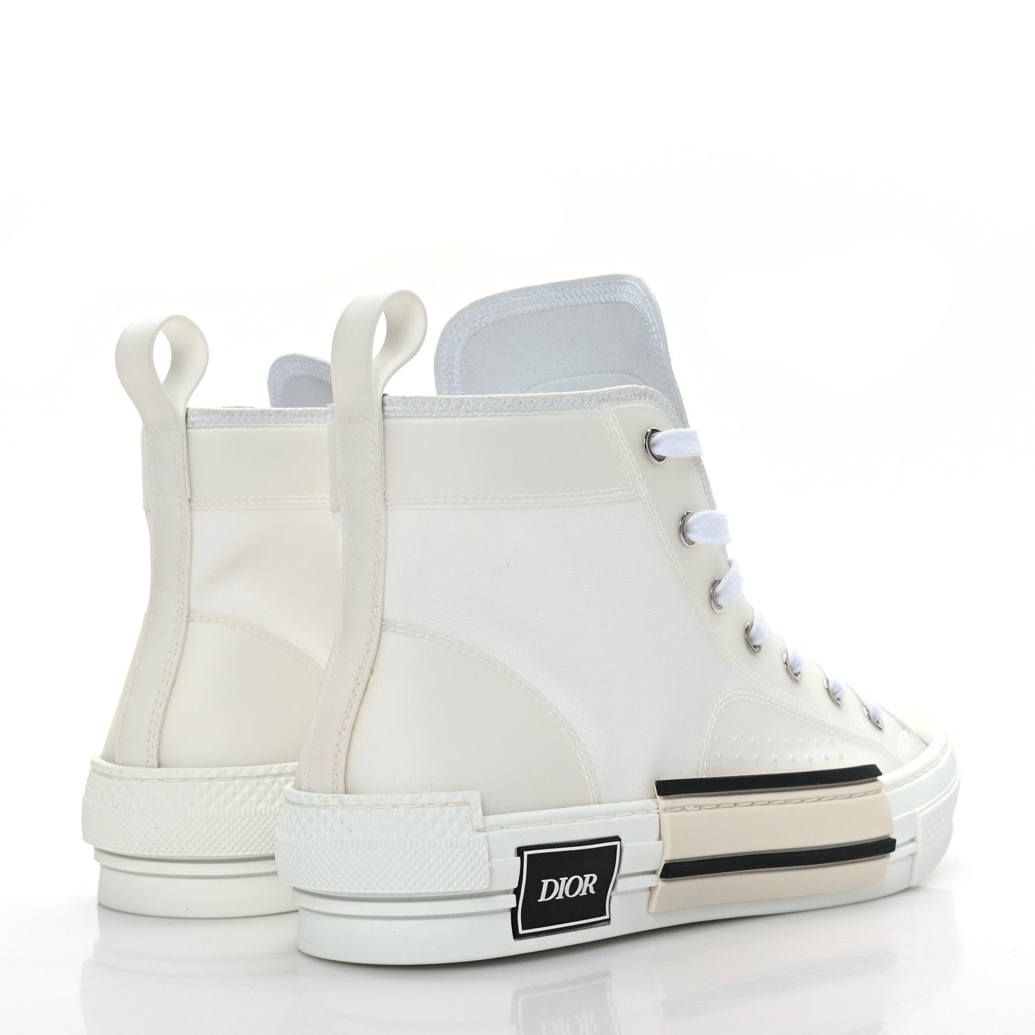 Christian Dior Canvas Mens B23 High Top Sneakers 41.5 White 4 of 7