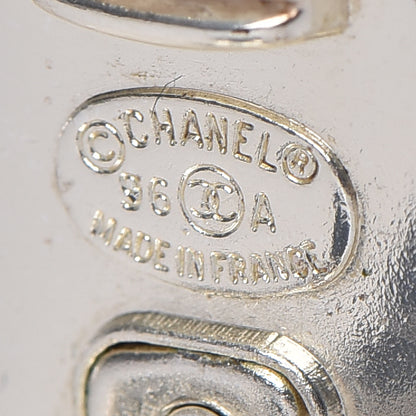 Chanel CC Turnlock Clip On Earrings Silver 4 of 5