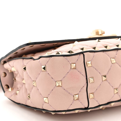 Valentino Garavani Nappa Small Rockstud Spike Shoulder Bag Water Rose 9 of 15