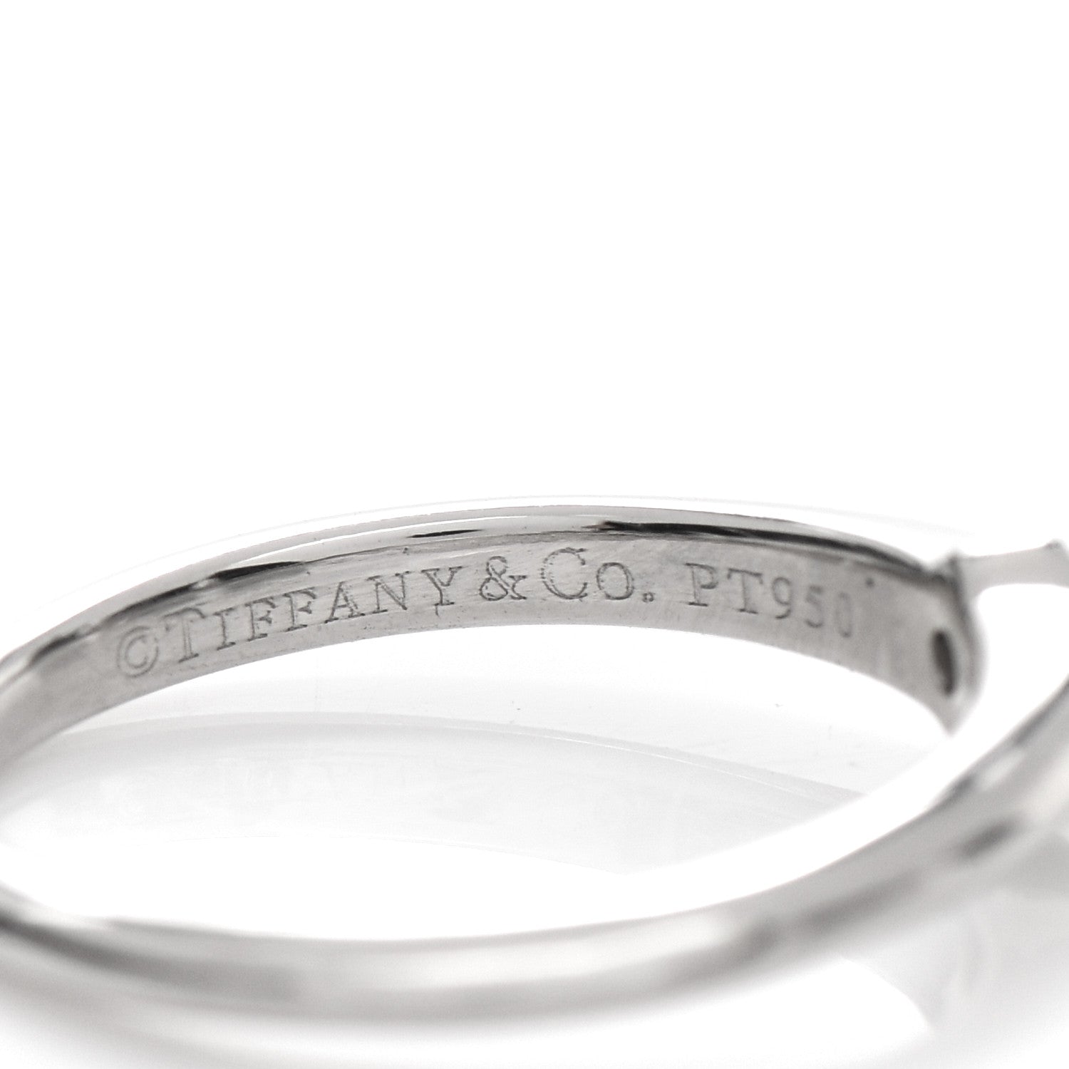 Tiffany Platinum Diamond .27ct Solitaire Engagement Ring 47 4 5 of 6