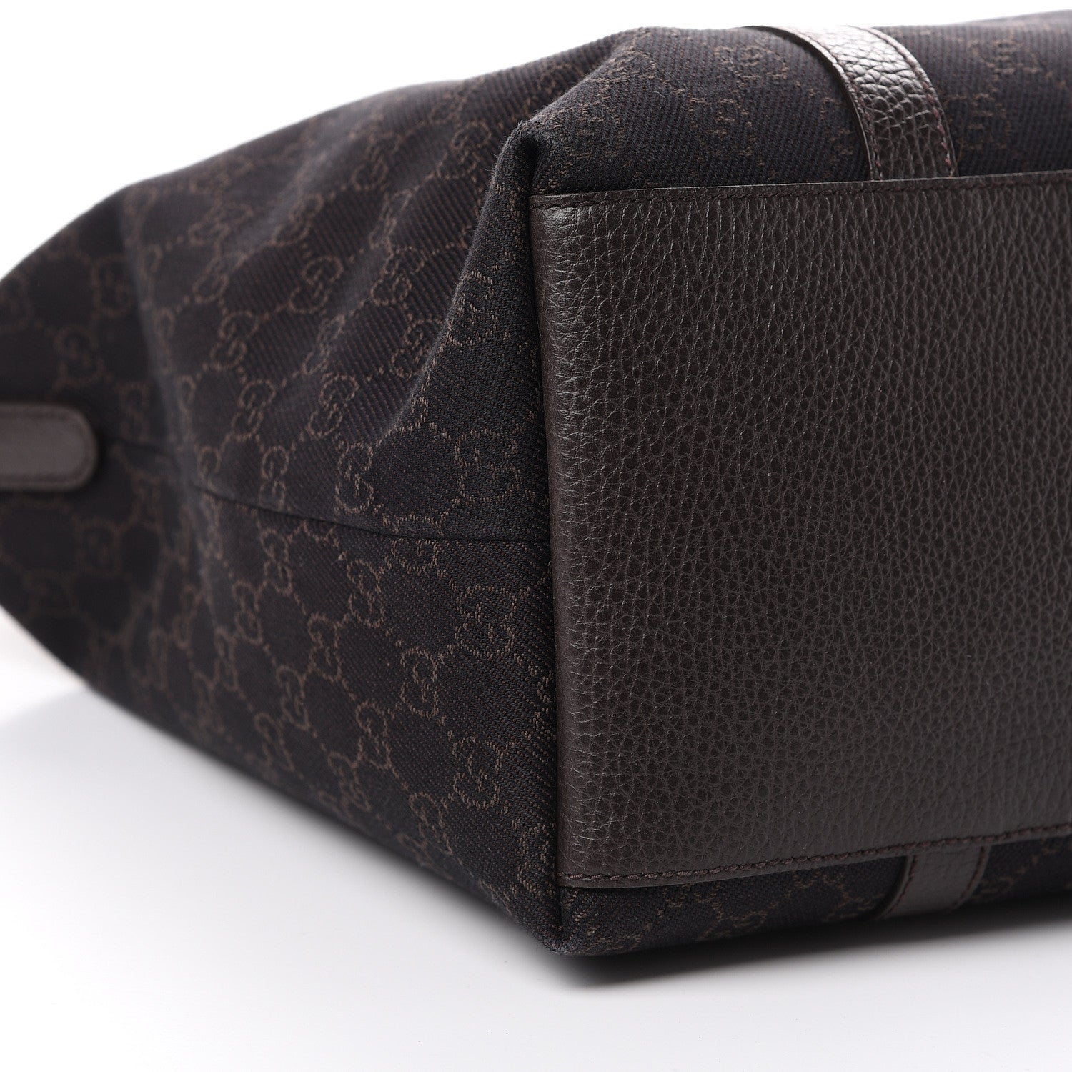 Gucci Monogram Large GG Charm Dome Satchel Dark Brown 8 of 9