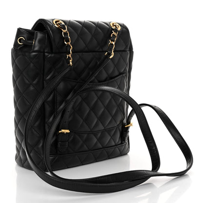 Chanel Lambskin Quilted Small Urban Spirit Backpack Black 3 of 9