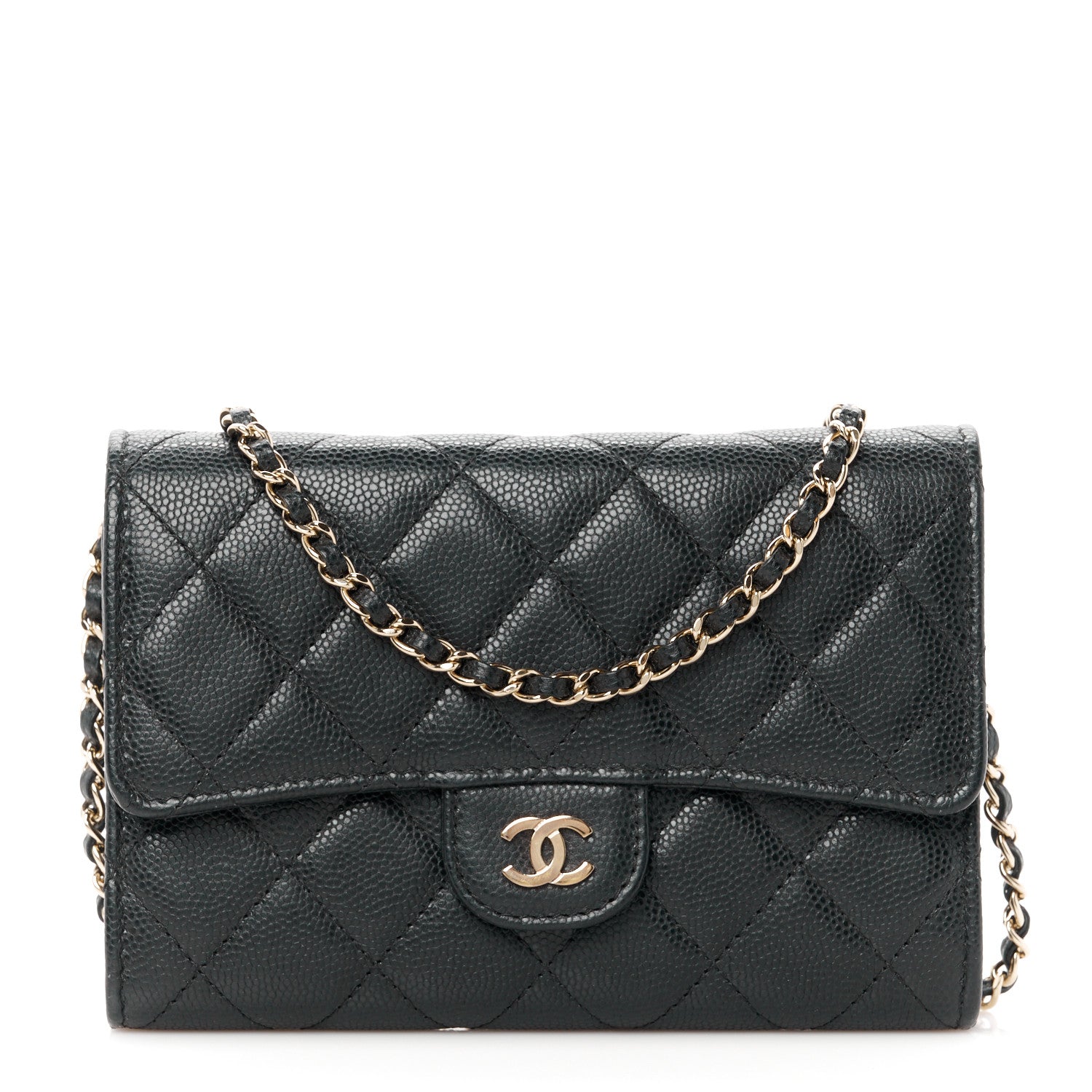 Chanel Caviar Quilted Classic Clutch With Chain Black 1 of 11