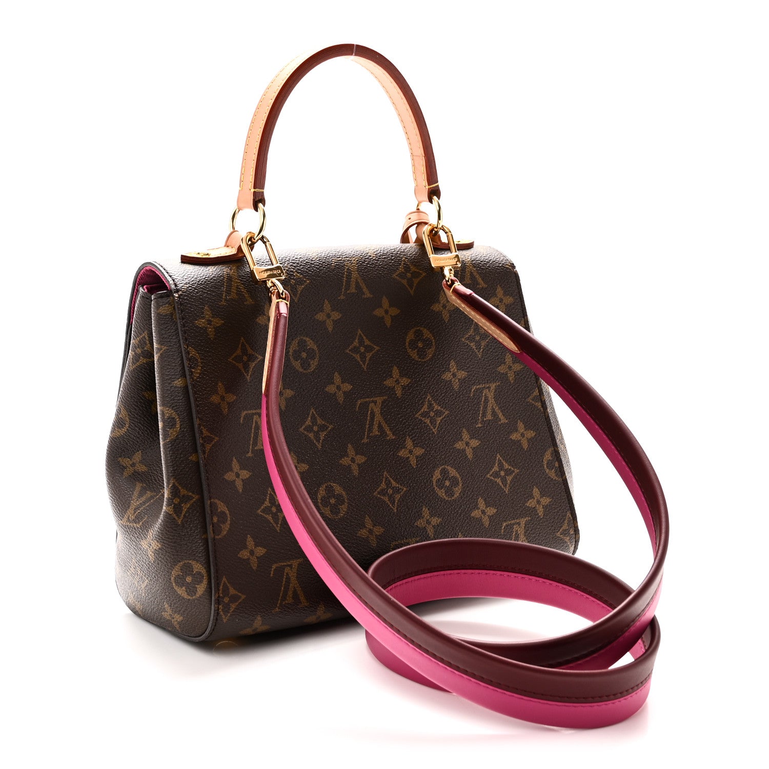 Louis Vuitton Monogram Cluny BB Bordeaux Fuchsia 3 of 9