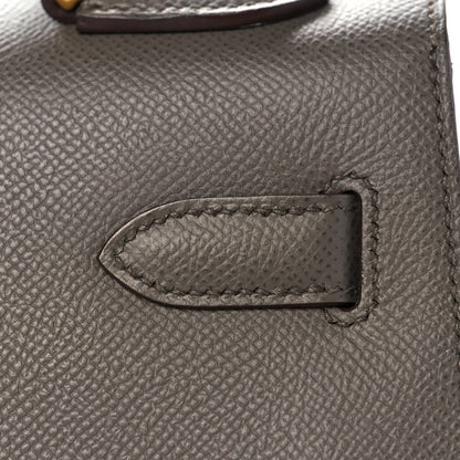 Hermes Epsom Horseshoe Kelly Sellier 32 Etain 11 of 38