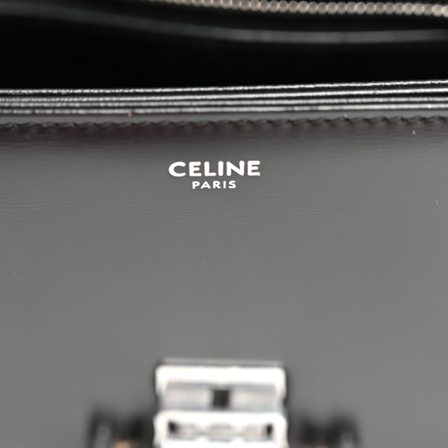 Shiny Calfskin Teen Triomphe Black