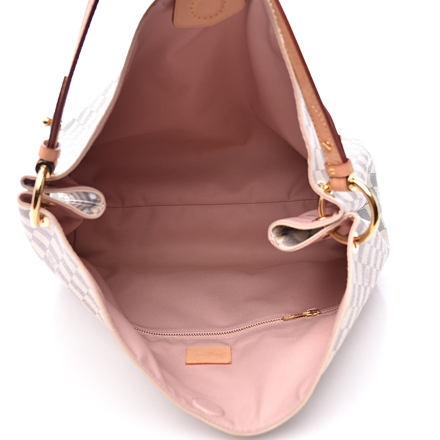 Louis Vuitton Damier Azur Graceful MM Rose Ballerine 5 of 15