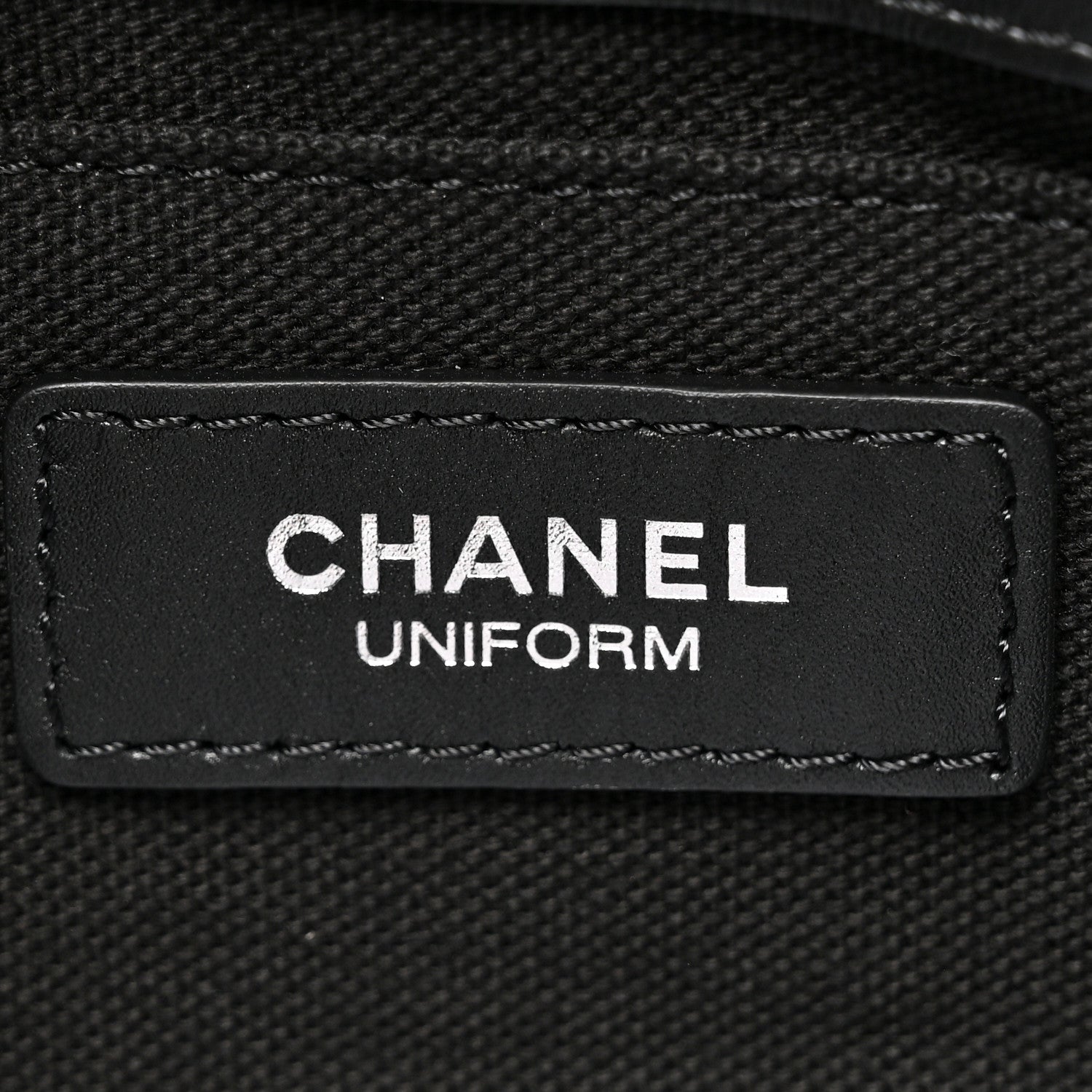 Chanel Calfskin Quilted CC Uniform Flap Belt Bag Black 6 of 10