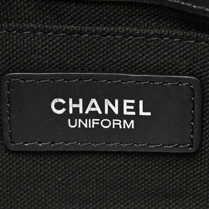 Chanel Calfskin Quilted CC Uniform Flap Belt Bag Black 6 of 10